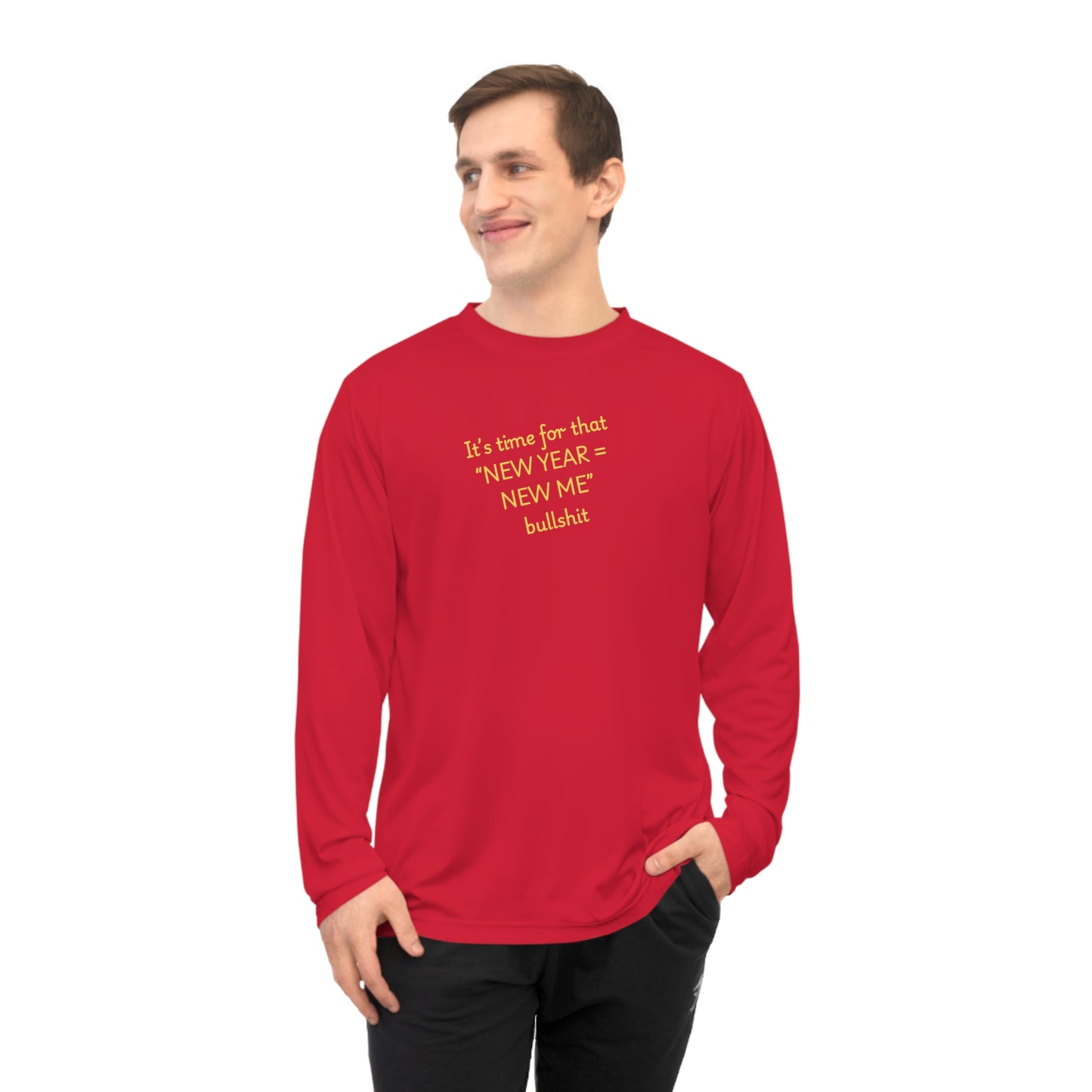 UNISEX Long Sleeve Shirt — “New Year = New Me”