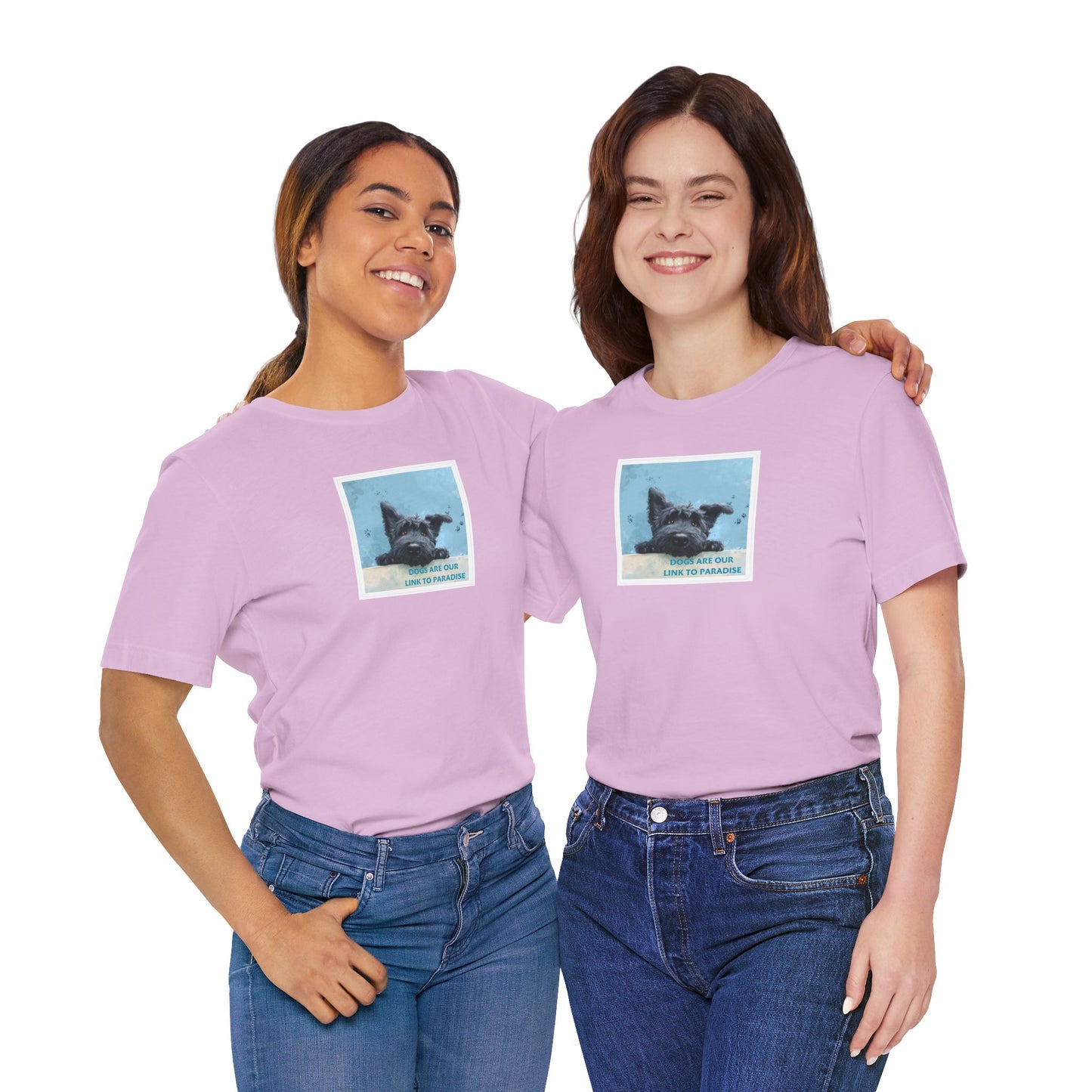 UNISEX T‑Shirt — "Dogs Are Our Link To Paradise"