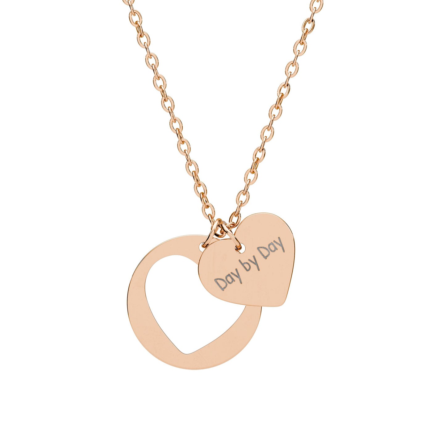 Valentine Cutout Necklace — "Day By Day"