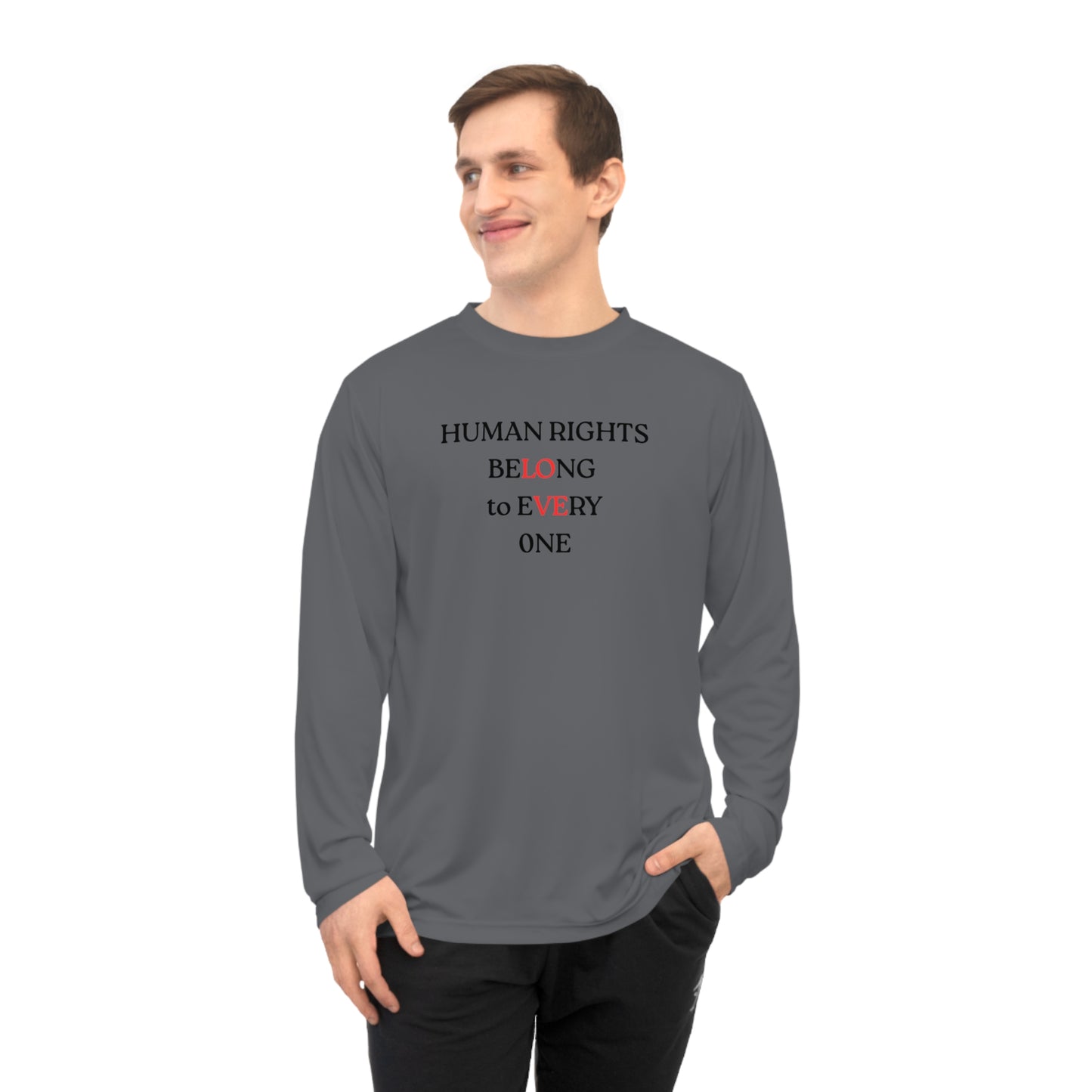 UNISEX long sleeve T shirt - "HUMAN RIGHTS... "