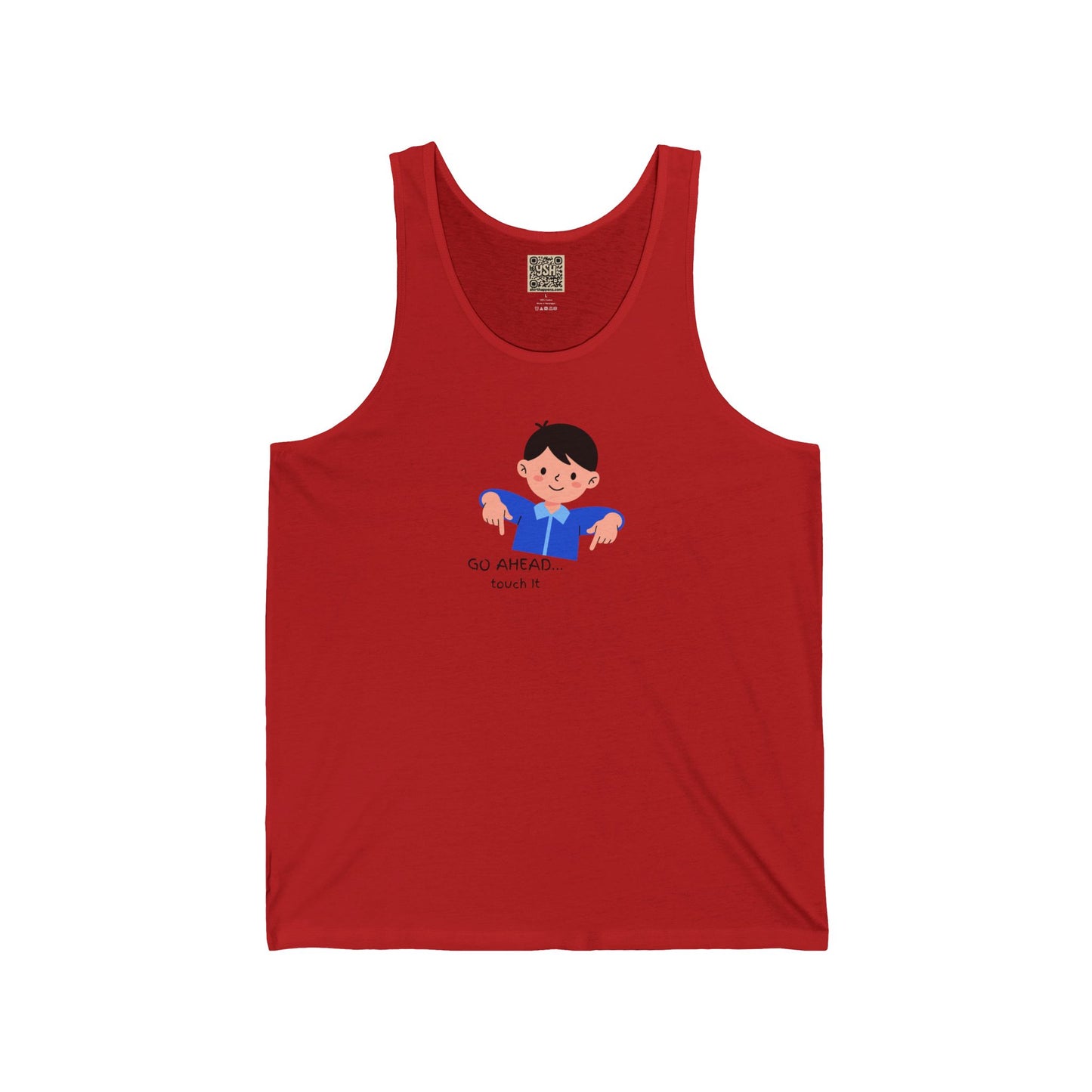 Athletic Tank Top — "Go Ahead, Touch It..."