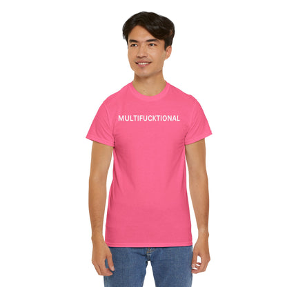 UNISEX Classic White T SHIRT — "MULTIFUCKTIONAL"