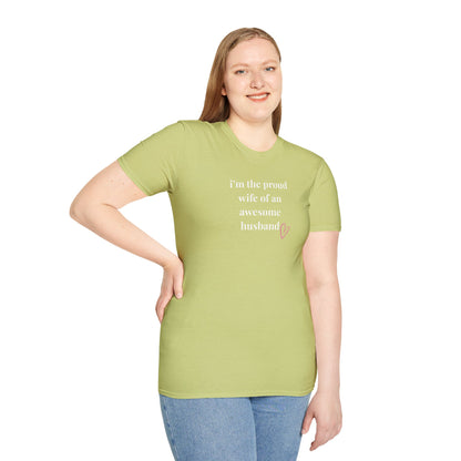 BEST WIFE T-Shirt — "Im the proud wife... "