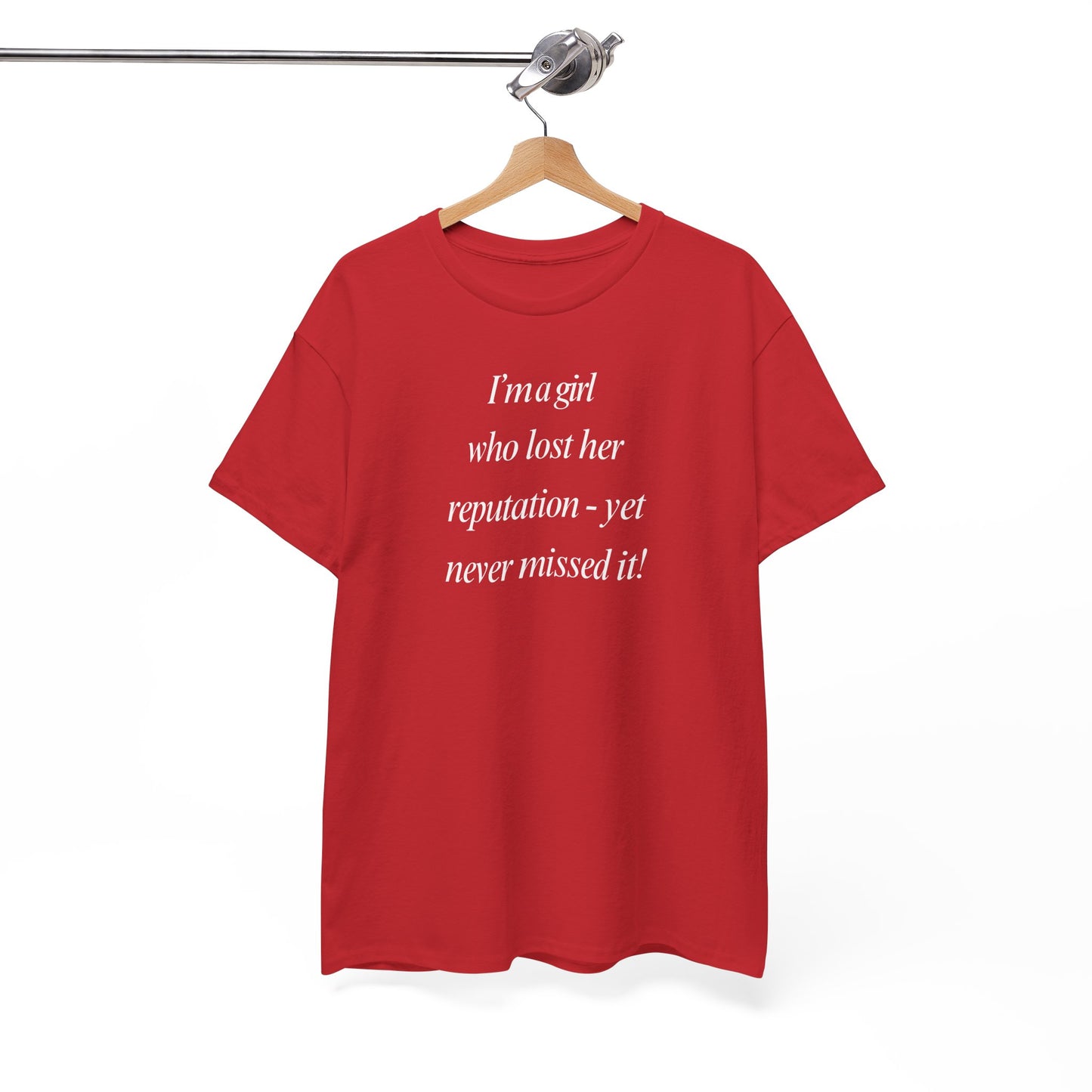 Lady's Funny T-Shirt - "I'm a girl who... "