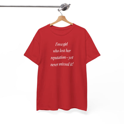 Lady's Funny T-Shirt - "I'm a girl who... "