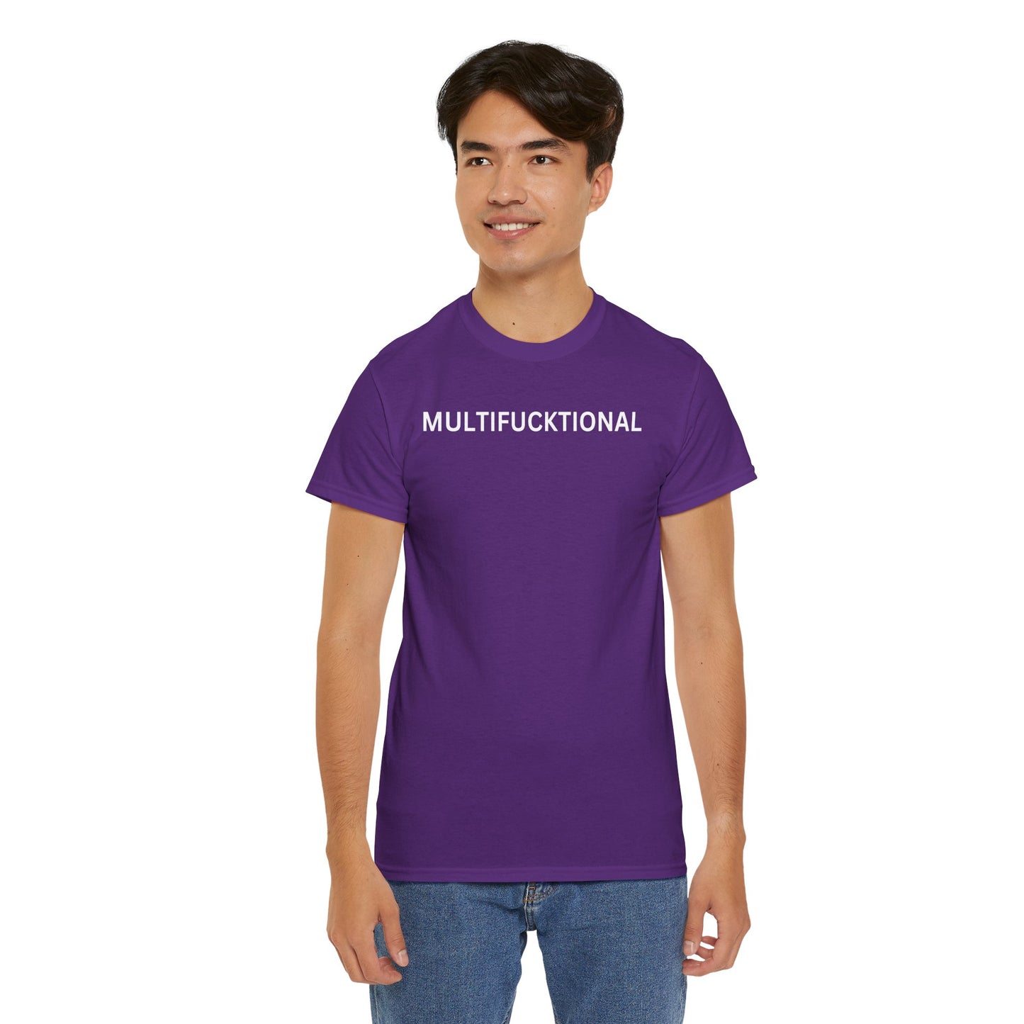 UNISEX Classic White T SHIRT — "MULTIFUCKTIONAL"