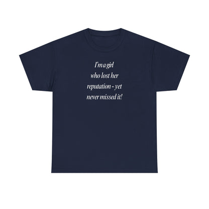 Lady's Funny T-Shirt - "I'm a girl who... "