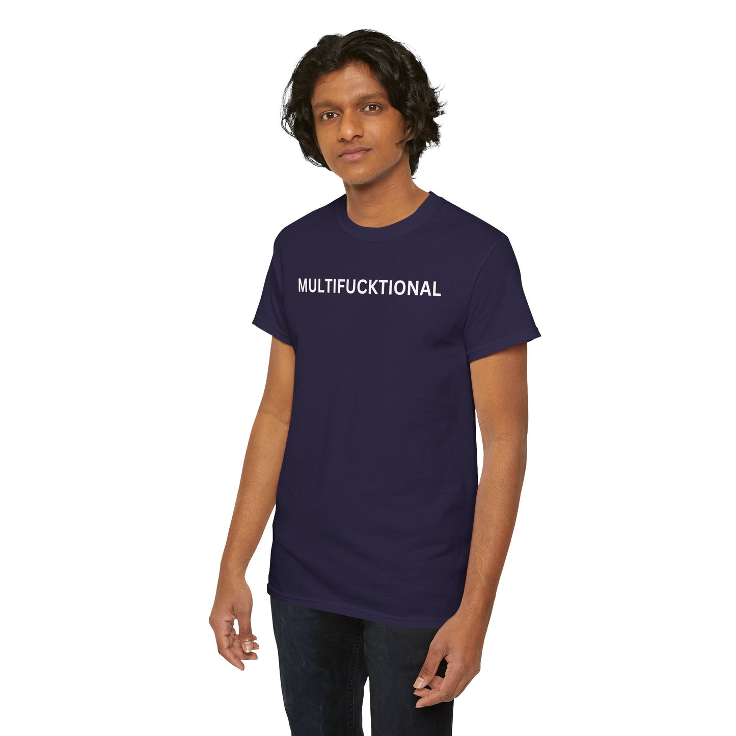 UNISEX Classic White T SHIRT — "MULTIFUCKTIONAL"