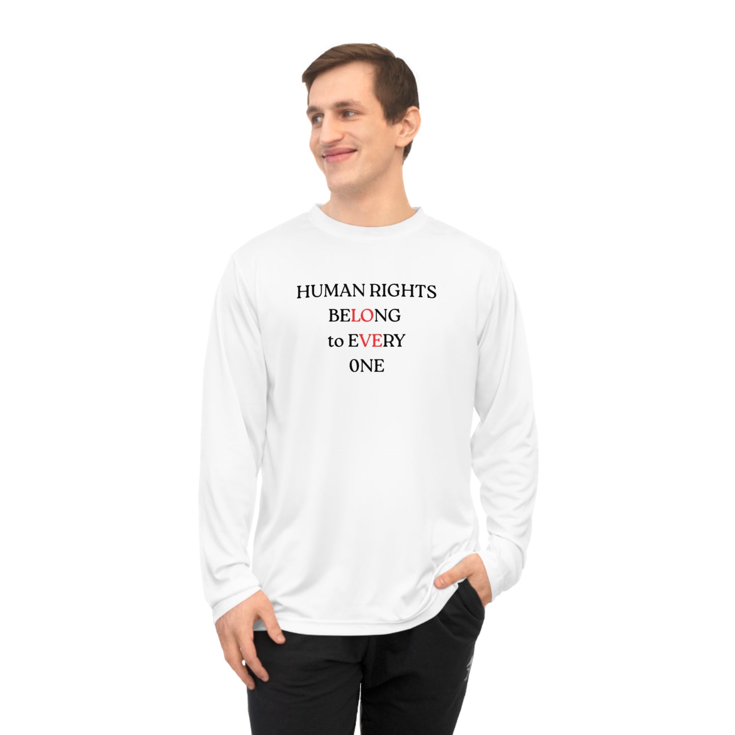 UNISEX long sleeve T shirt - "HUMAN RIGHTS... "