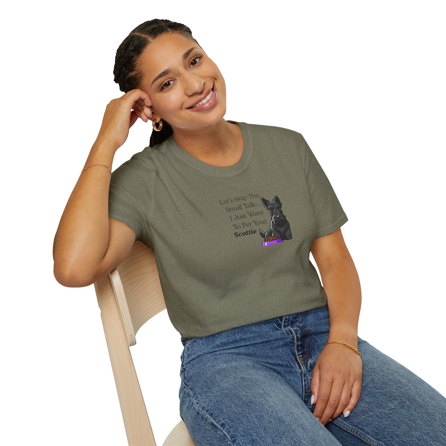 UNISEX Tee — "Let’s Skip The Small Talk I Just Want To Pet Your Scottie"