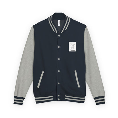 Pitcher Varsity Letterman Jacket - Retro Baseball Team Jacket