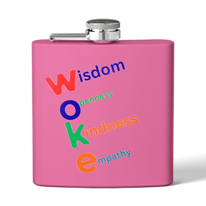 WOKE Stainless Steel Flask — 6oz