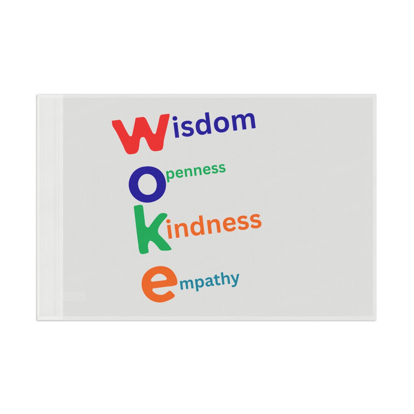 "WOKE" Flag  18x12  or 24x36