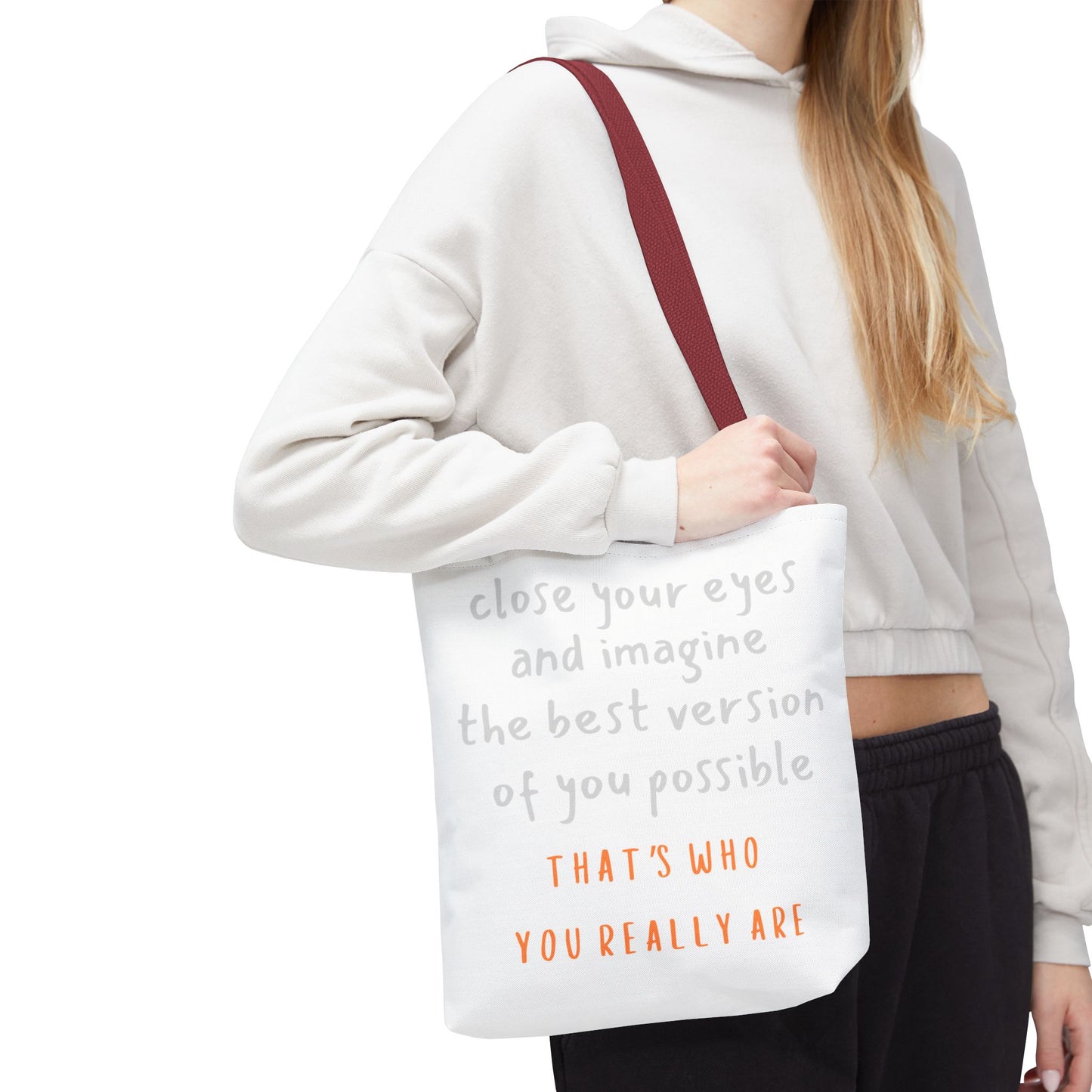 Unisex Tote Bag — "That's Who You Really Are" Cotton Tote