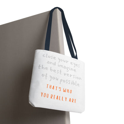 Unisex Tote Bag — "That's Who You Really Are" Cotton Tote