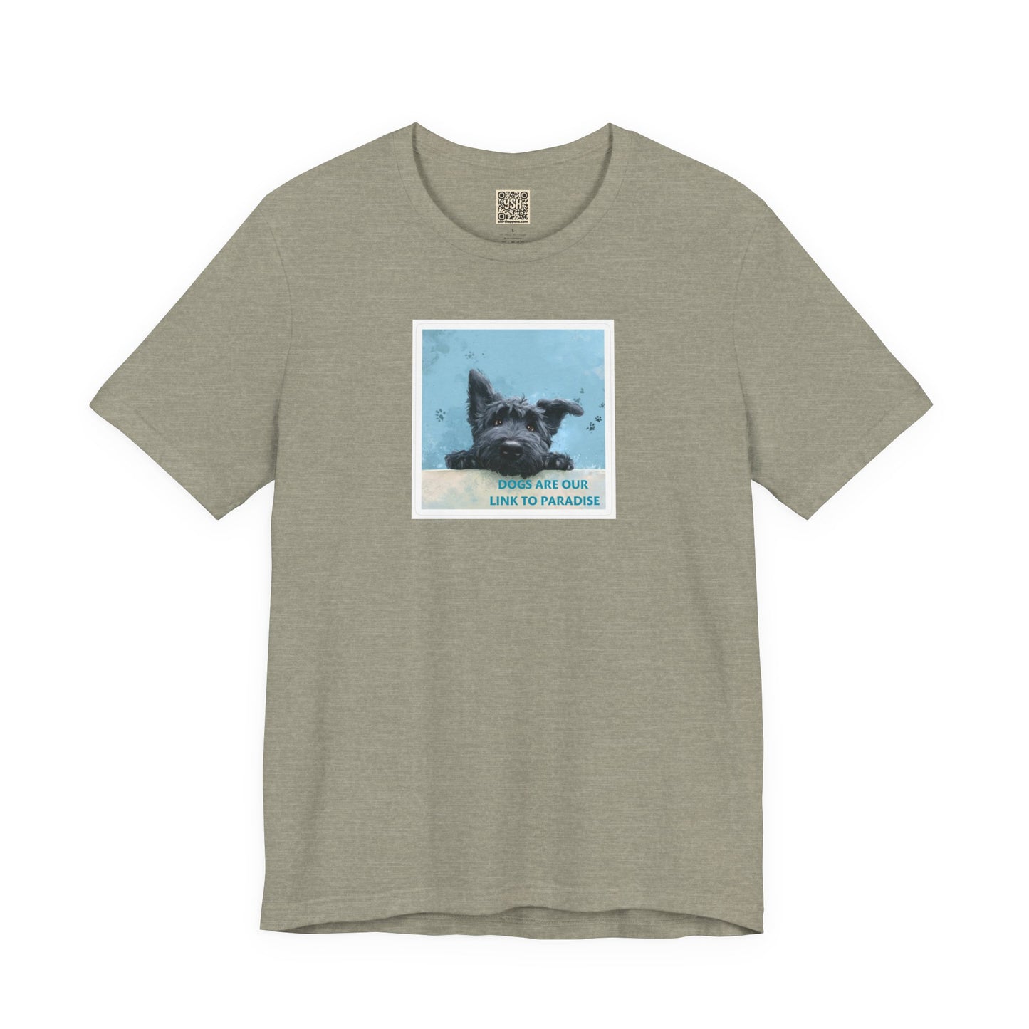 UNISEX T‑Shirt — "Dogs Are Our Link To Paradise"