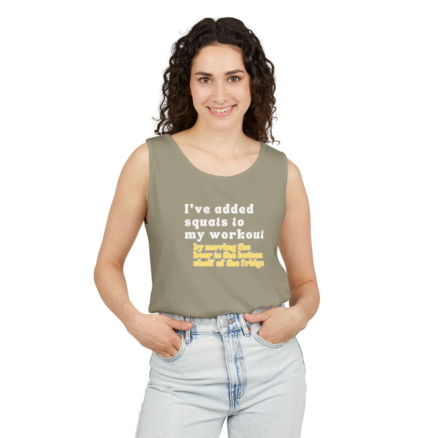 UNISEX Workout Tank Top — "I’VE ADDED SQUATS TO MY... "