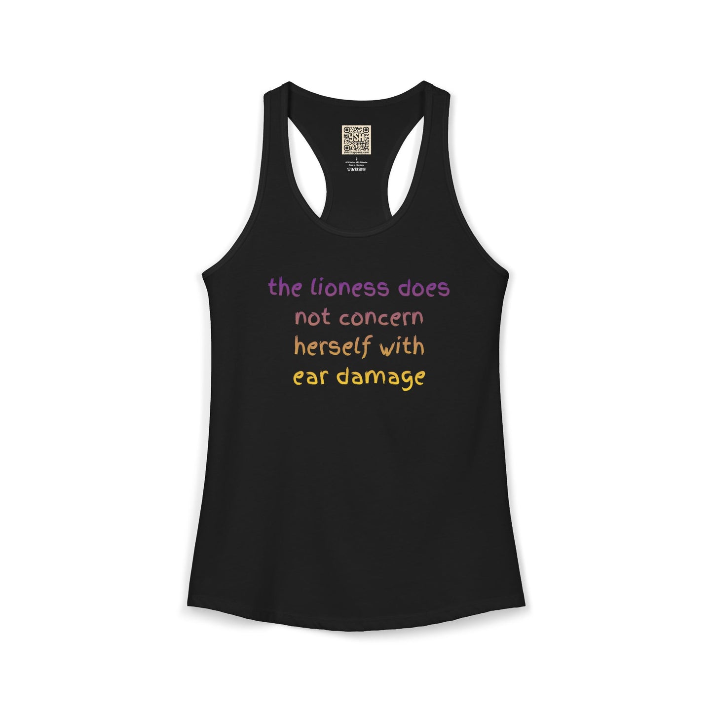 Women's Ideal Racerback Tank - "THE LIONESS..."