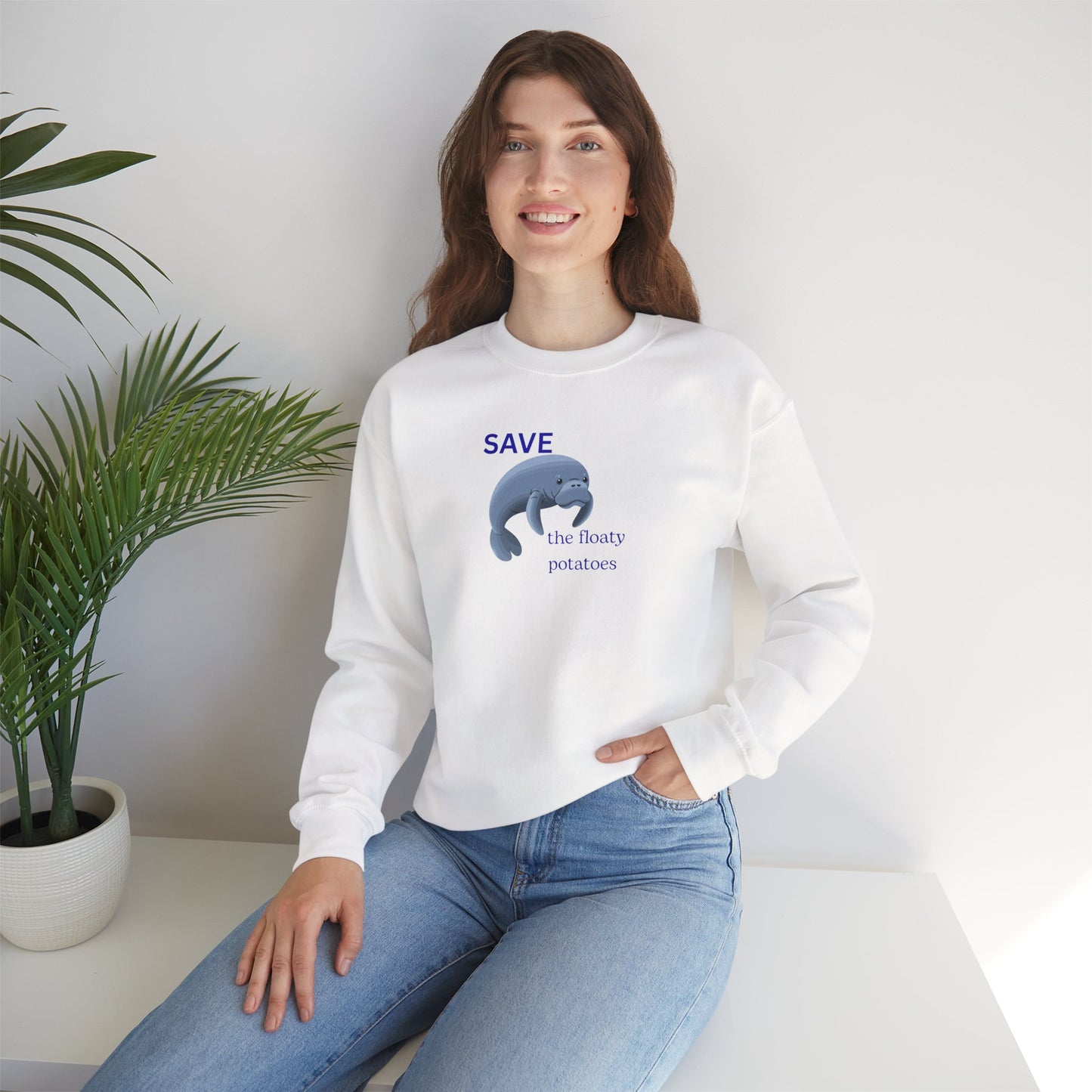 UNISEX Sweatshirt  -  "Save the Floaty Potatoes   "