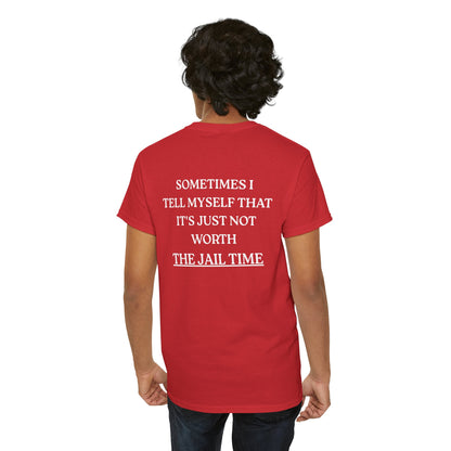 Funny  T-Shirt   Back Print - "SOMETIMES ..."