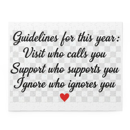 Puzzle – "Guidelines for This Year: Visit ."