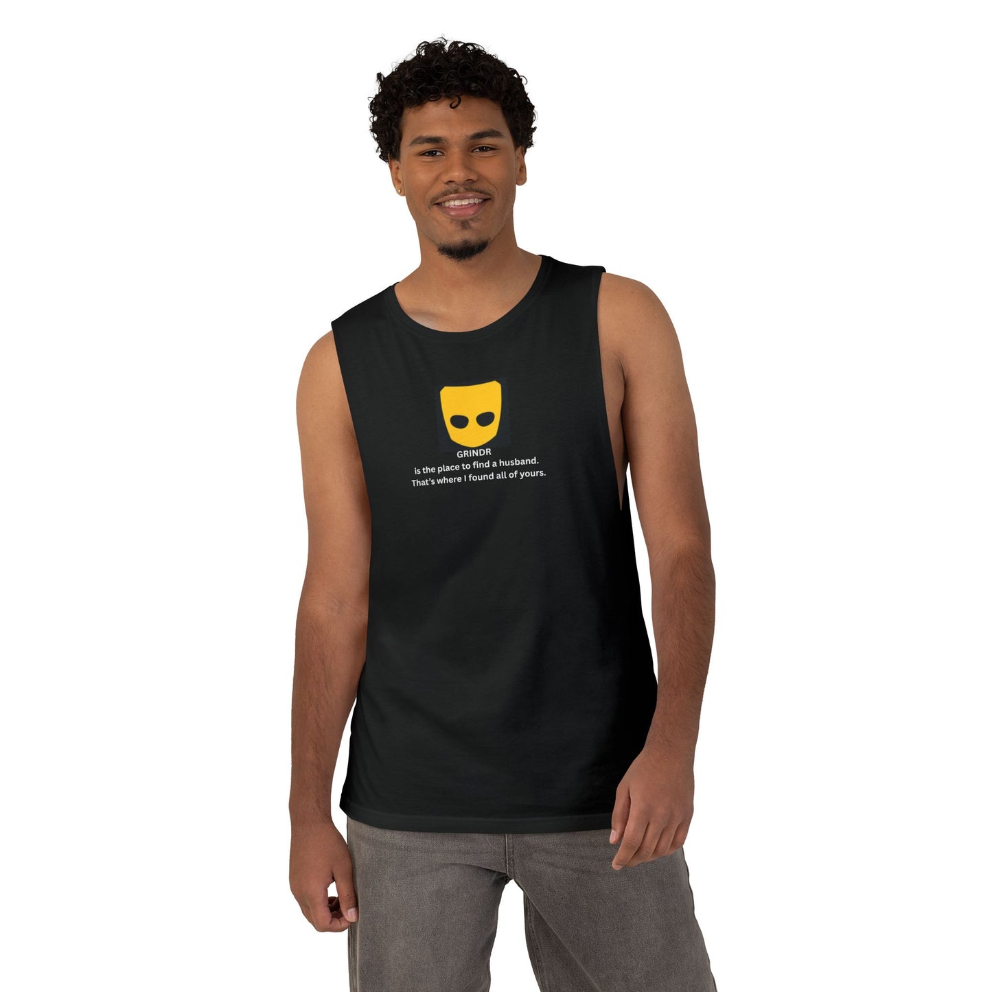 Muscle Tank Top — "A place to meet your husband... "