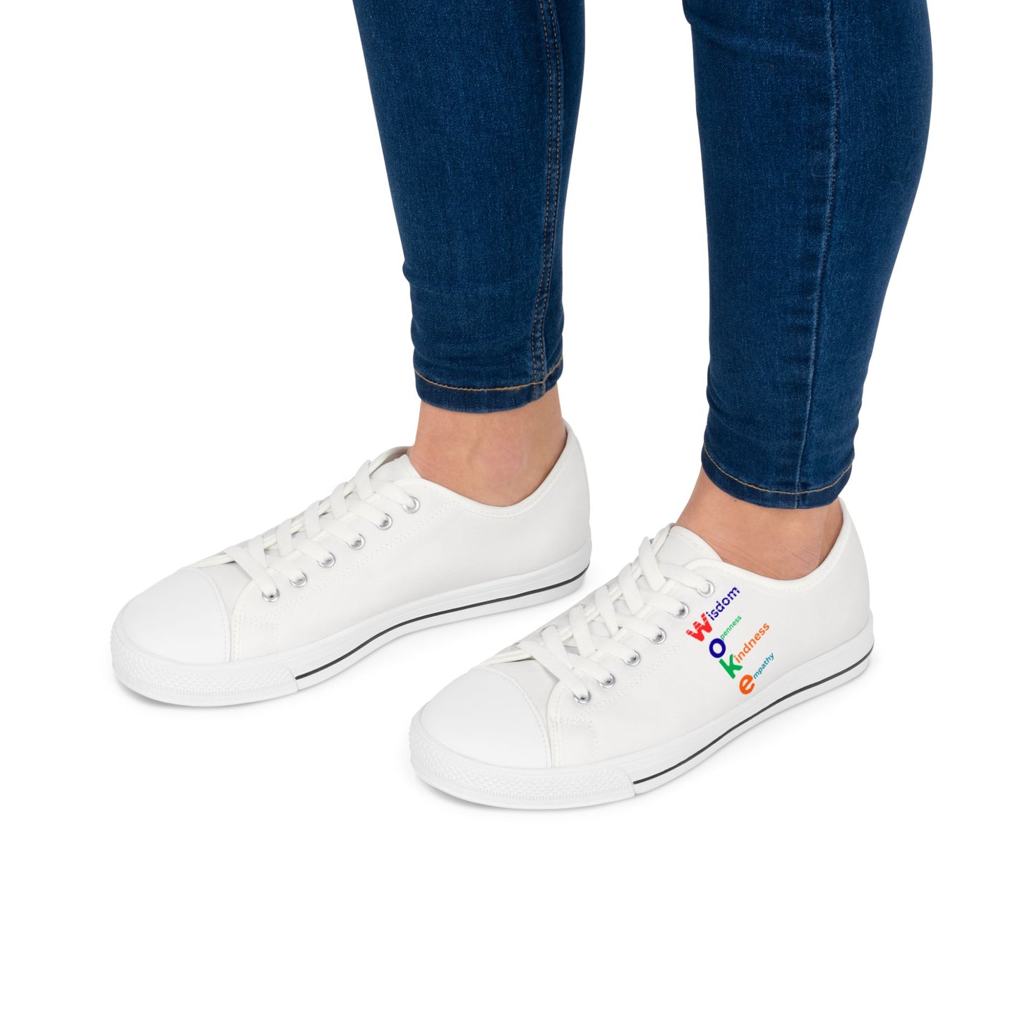Low Top Sneakers — "WOKE"