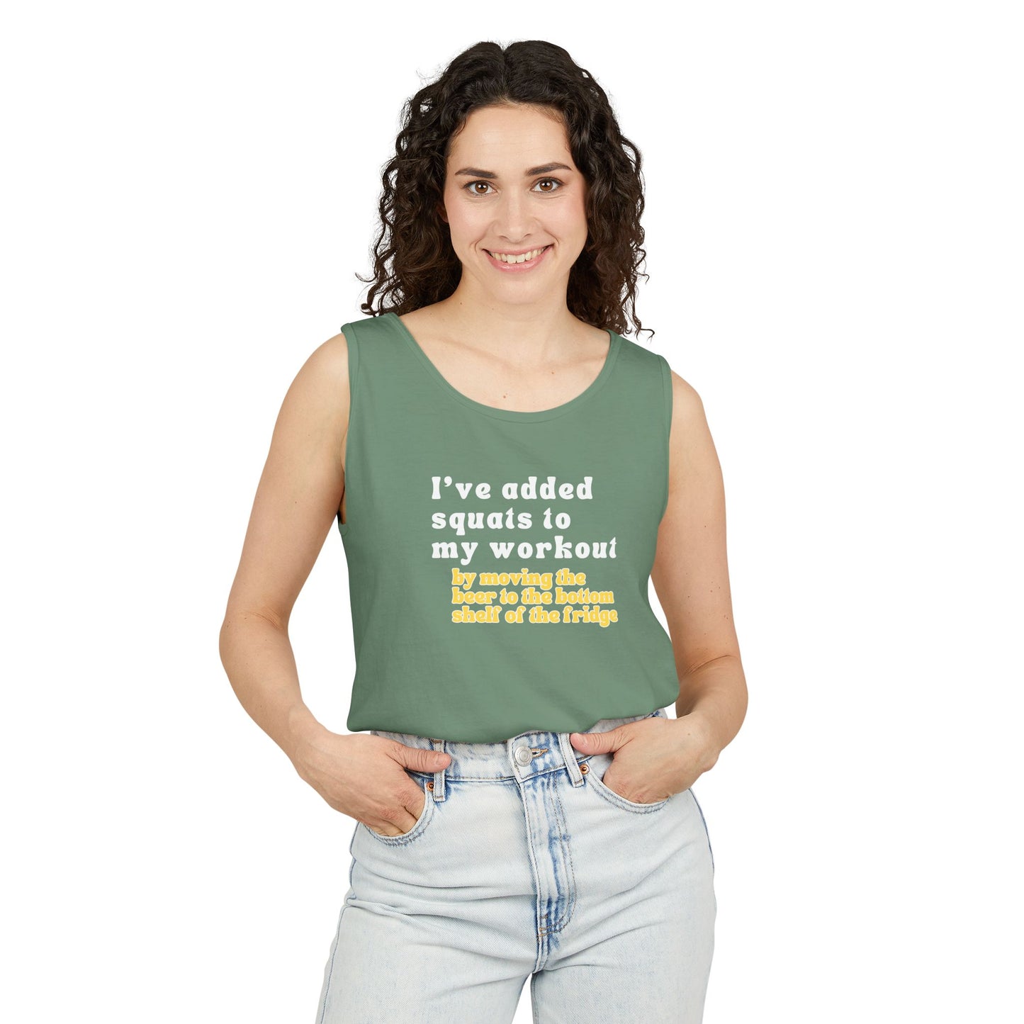 UNISEX Workout Tank Top — "I’VE ADDED SQUATS TO MY... "
