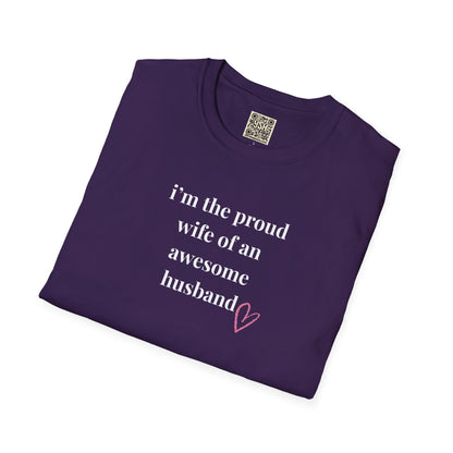 BEST WIFE T-Shirt — "Im the proud wife... "