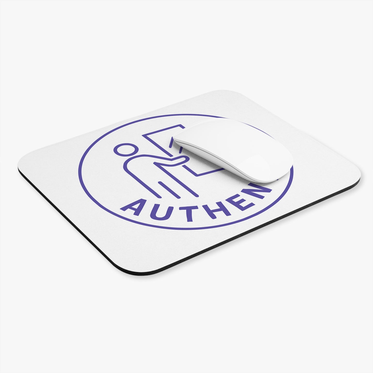 Authentic Mouse Pad — Minimalist 'AUTHENTIC' Badge Desk Mat