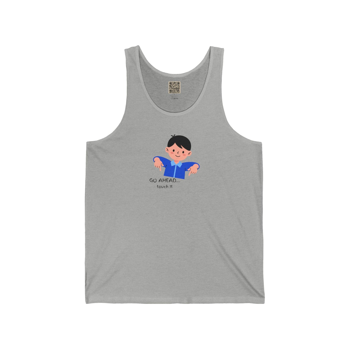 Athletic Tank Top — "Go Ahead, Touch It..."