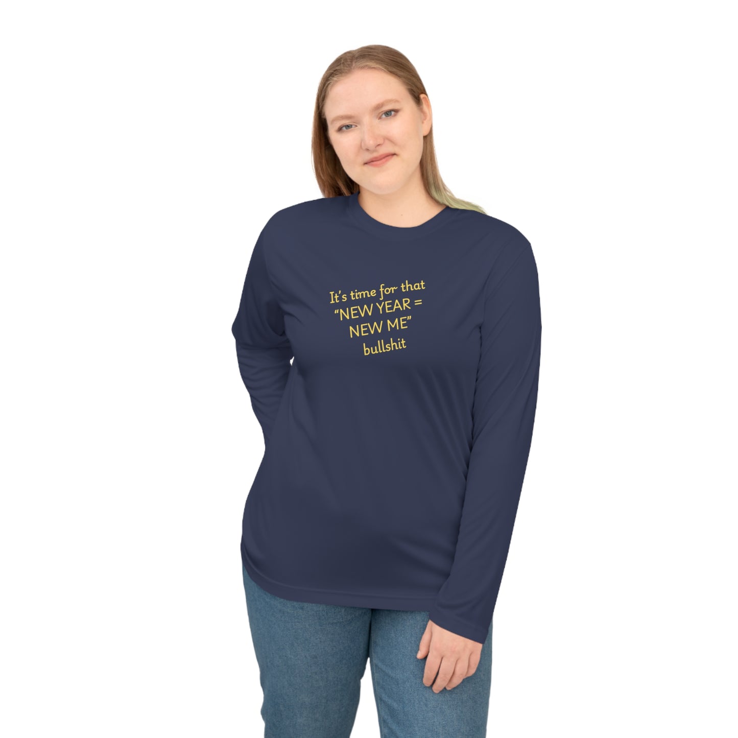 UNISEX Long Sleeve Shirt — “New Year = New Me”