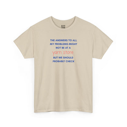 T-Shirt — “YARN STORE... "