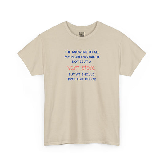 T-Shirt — “YARN STORE... "