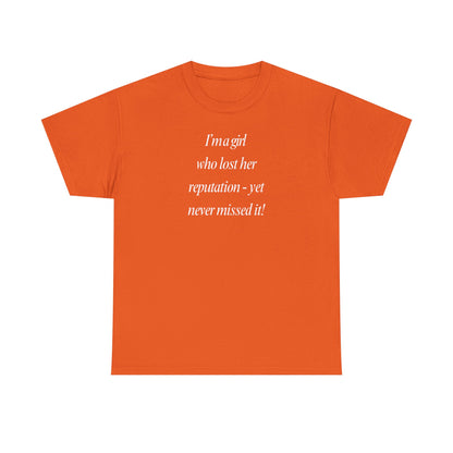 Lady's Funny T-Shirt - "I'm a girl who... "