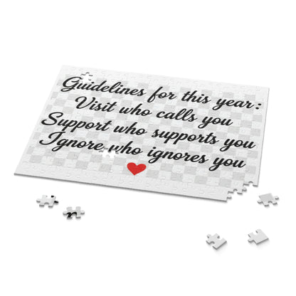 Puzzle – "Guidelines for This Year: Visit ."