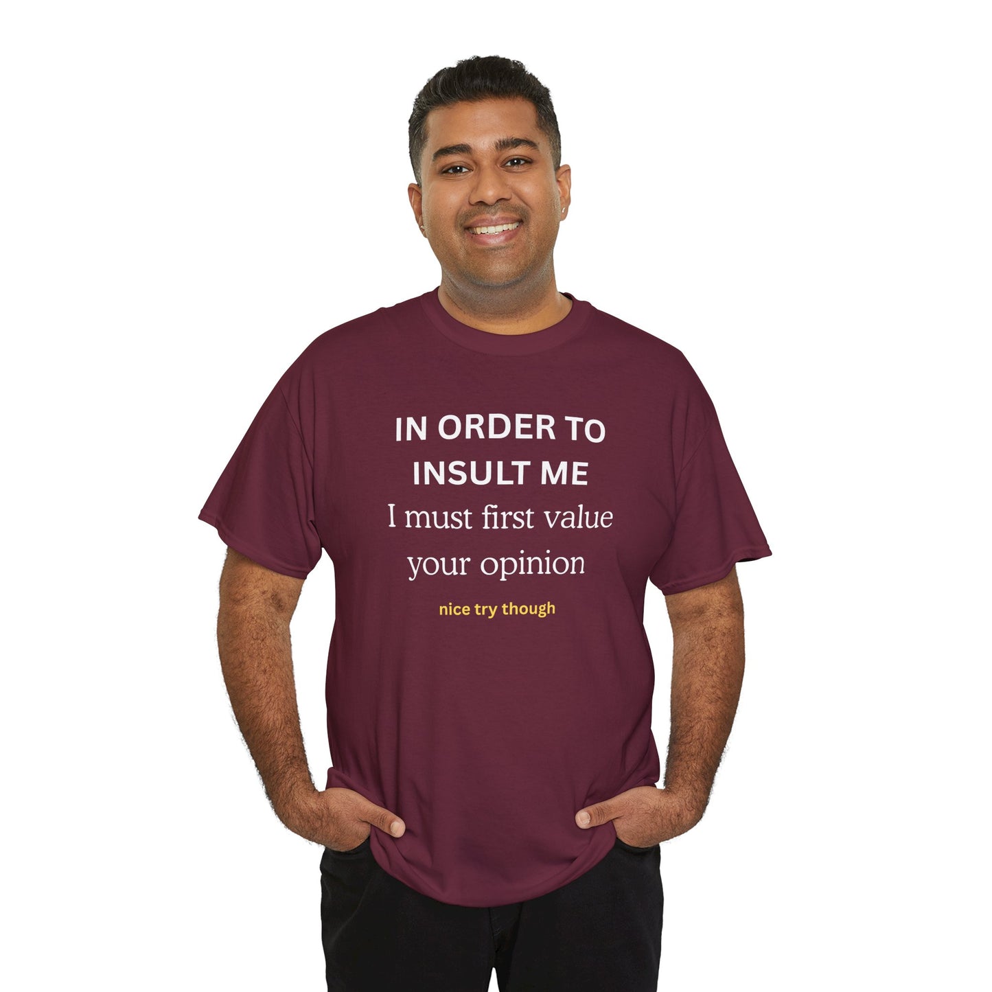 UNIQUE Tee — "IN ORDER TO..."