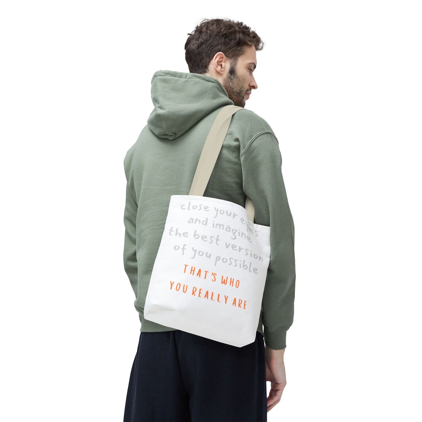 Unisex Tote Bag — "That's Who You Really Are" Cotton Tote