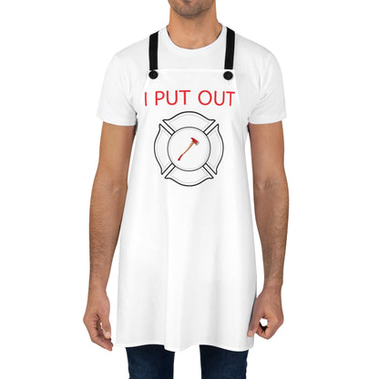 Firefighter Axe Apron — "I Put Out" Funny Firefighter Cooking Apron
