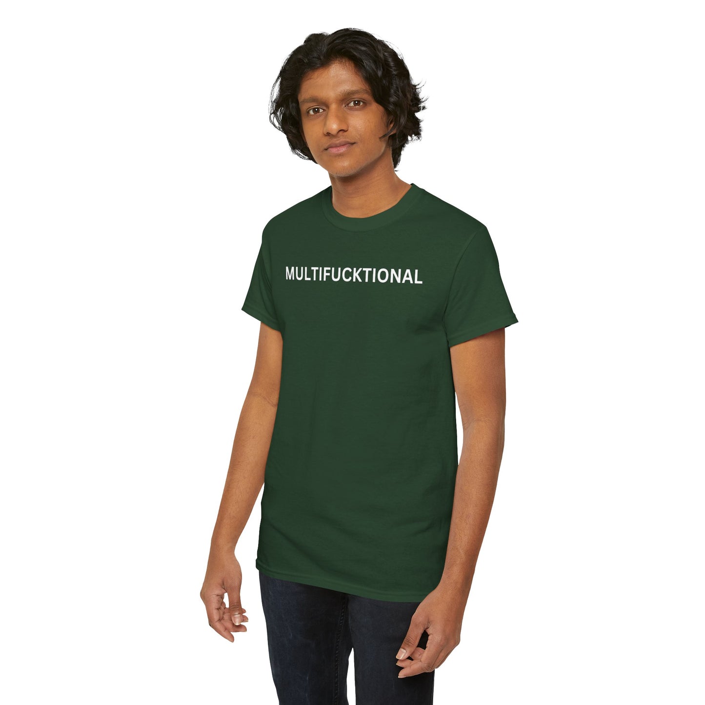 UNISEX Classic White T SHIRT — "MULTIFUCKTIONAL"