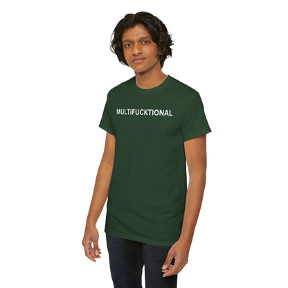 UNISEX Classic White T SHIRT — "MULTIFUCKTIONAL"