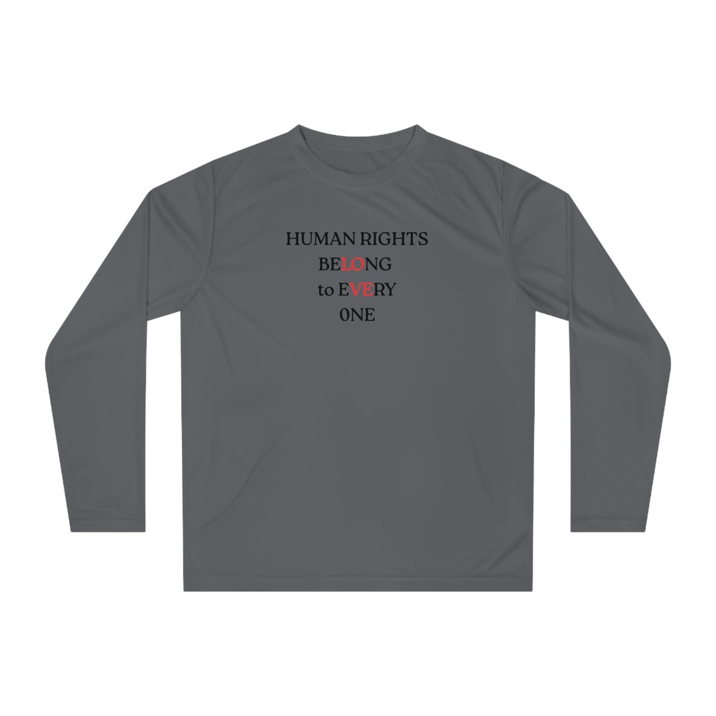 UNISEX long sleeve T shirt - "HUMAN RIGHTS... "