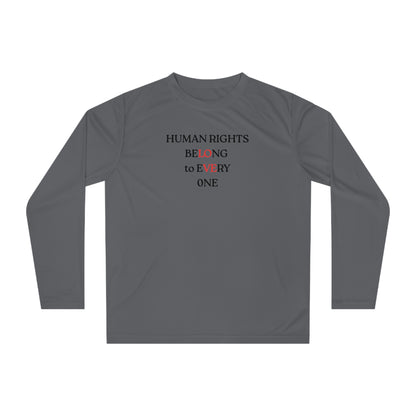 UNISEX long sleeve T shirt - "HUMAN RIGHTS... "