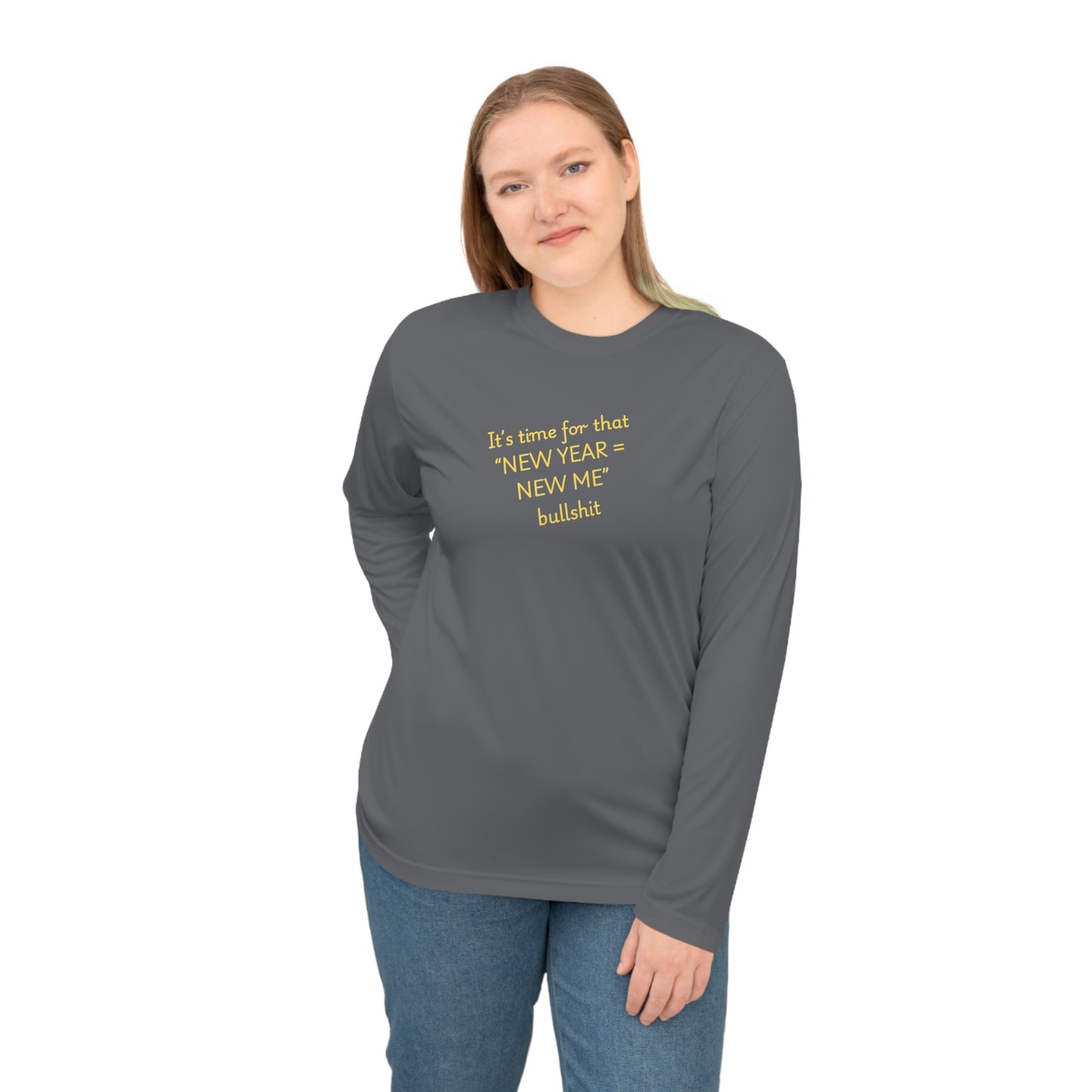 UNISEX Long Sleeve Shirt — “New Year = New Me”