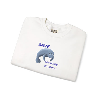 UNISEX Sweatshirt  -  "Save the Floaty Potatoes   "