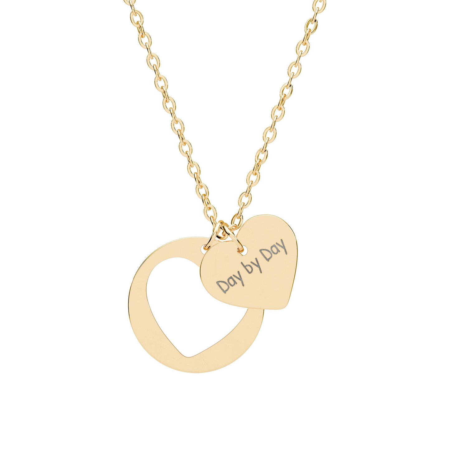 Valentine Cutout Necklace — "Day By Day"