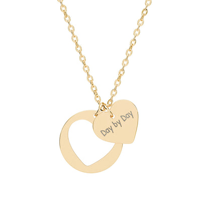 Valentine Cutout Necklace — "Day By Day"