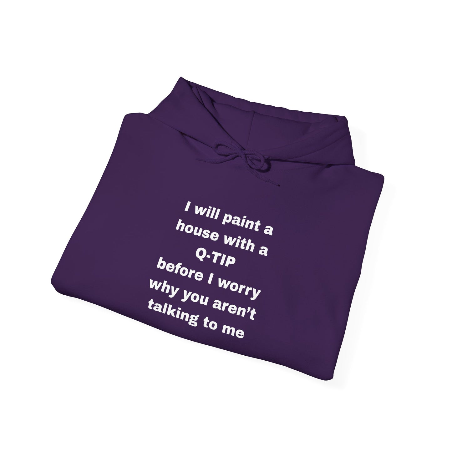 UNISEX Hoodie — "I Will Paint a House with a Q‑Tip... "