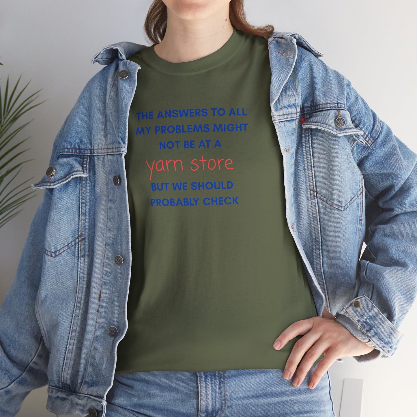 T-Shirt — “YARN STORE... "