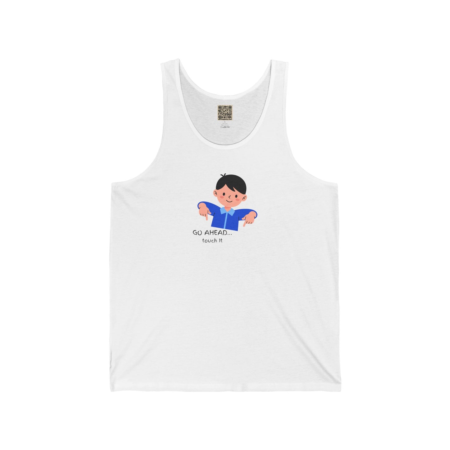 Athletic Tank Top — "Go Ahead, Touch It..."